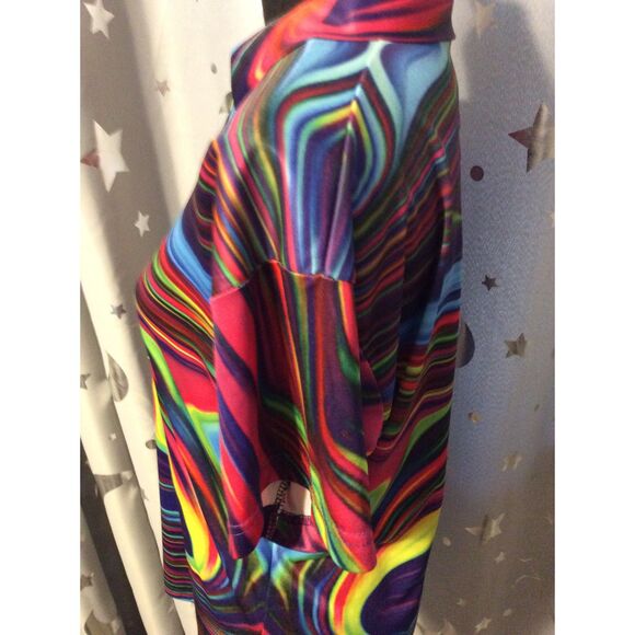 PLG Silently Be Heard XL Mens Shirt Groovy 70's themed Golf Shirt - Picture 3 of 5